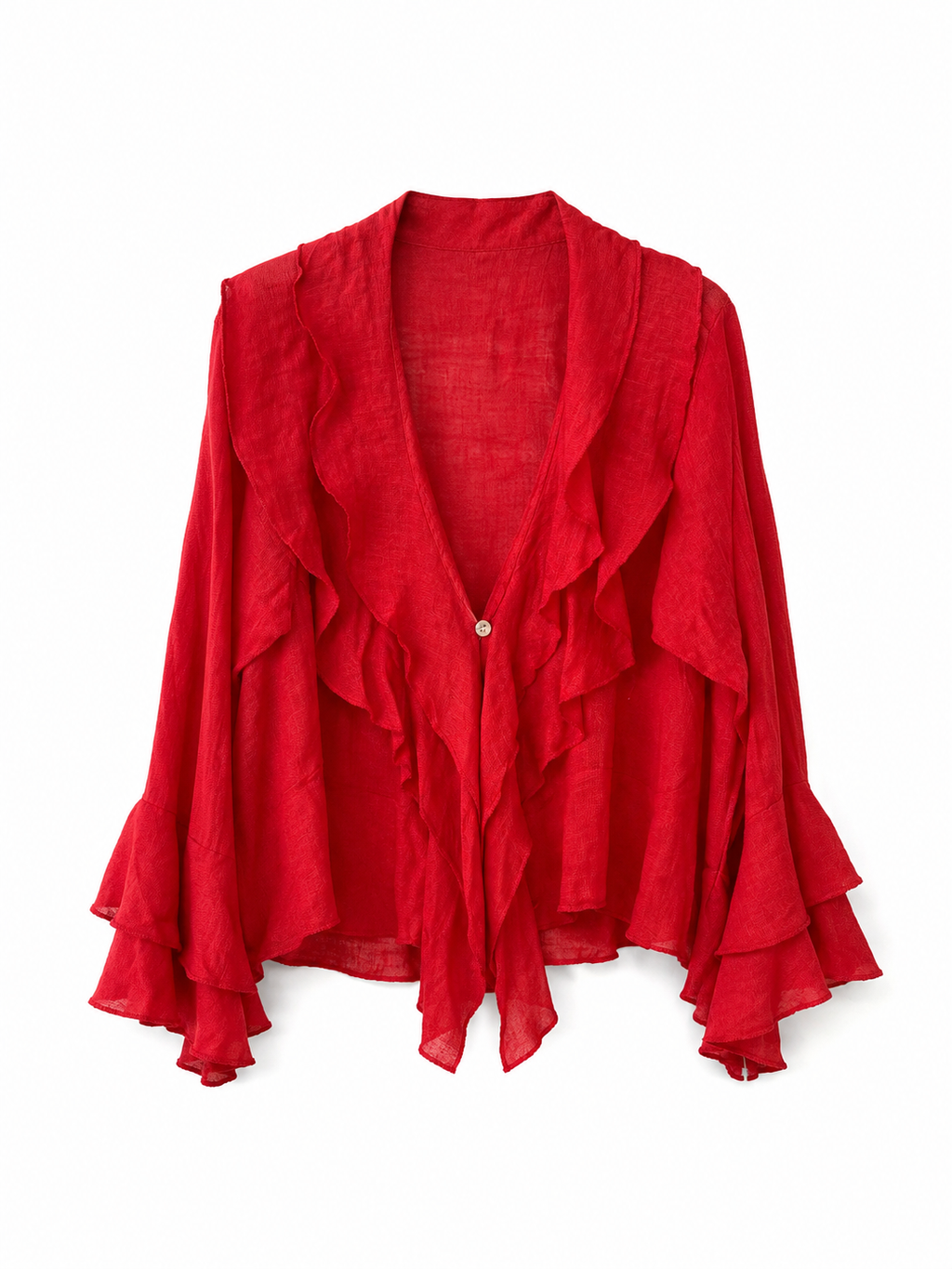 Camisa Roja de Lino
