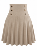 Falda tablas crema
