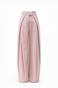 Rosafarbene Bundfaltenhose