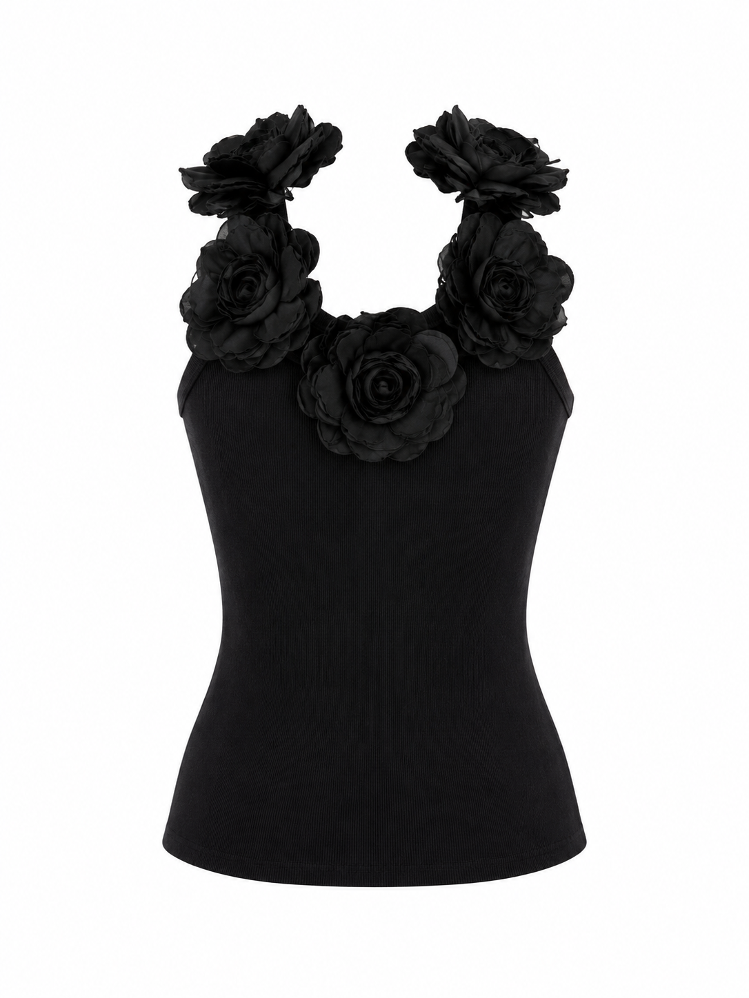Top floral negro