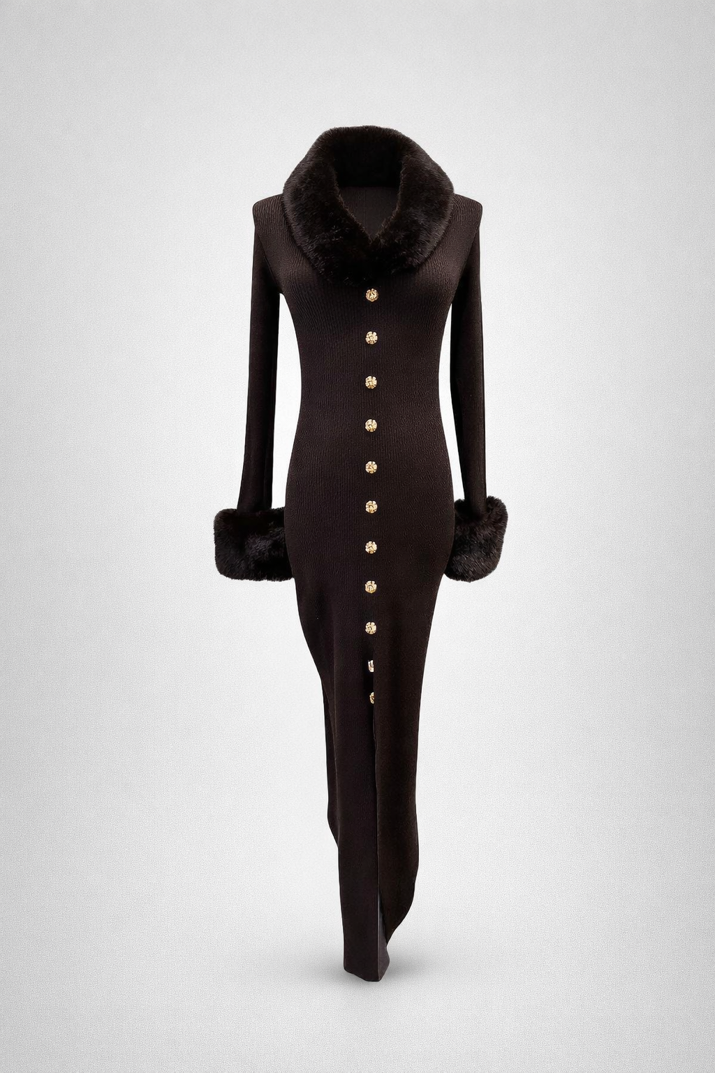 Braunes Haar-Kleid