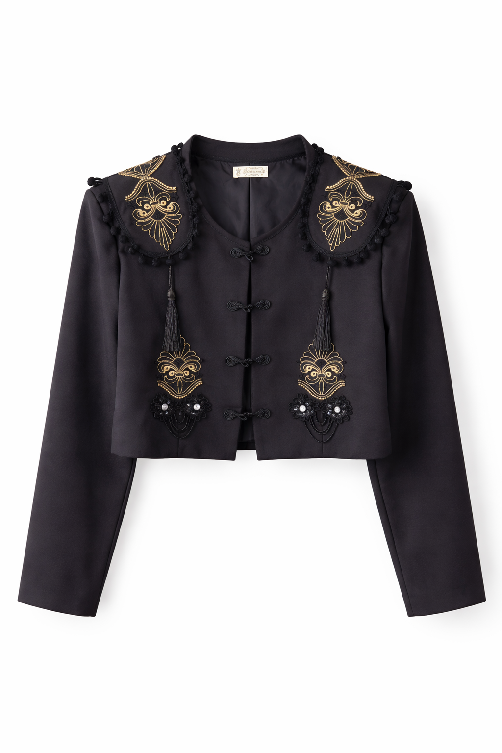 Jacke mit Golddetails