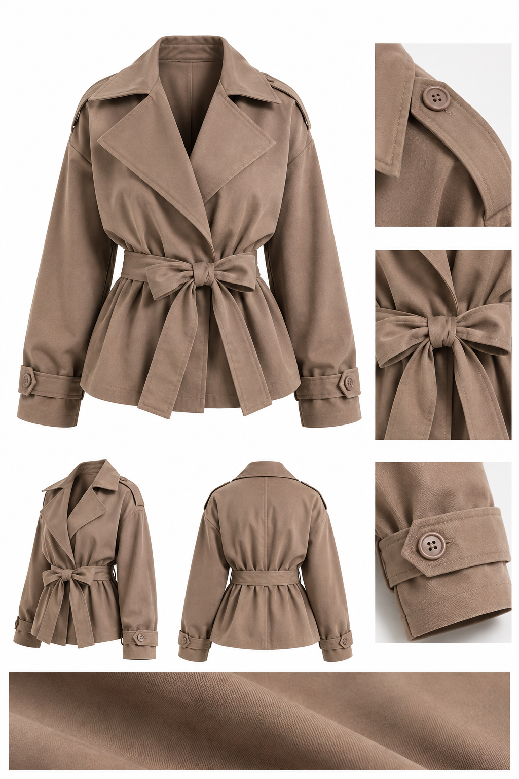 Chaqueta Élodie Taupe.