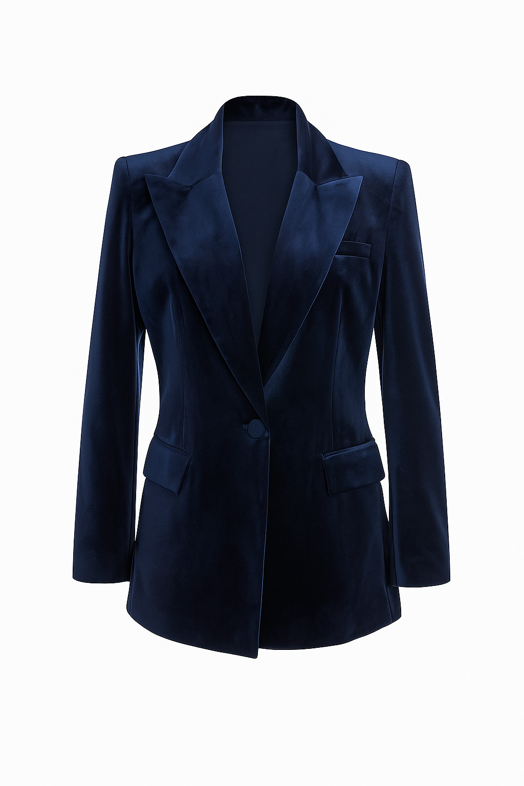Blazer terciopelo azul