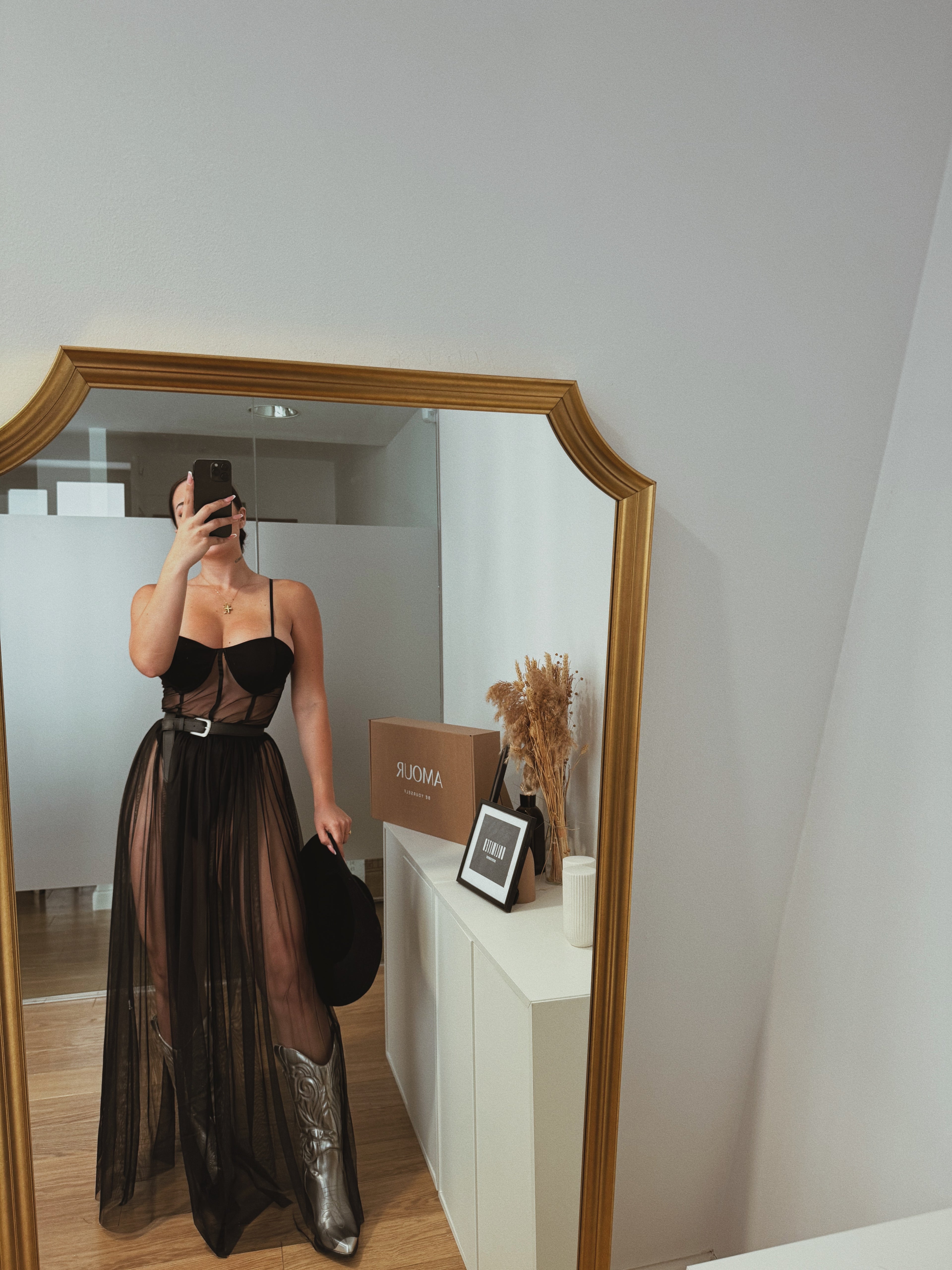 Vestido festival negro