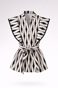 Blusa solapa negra