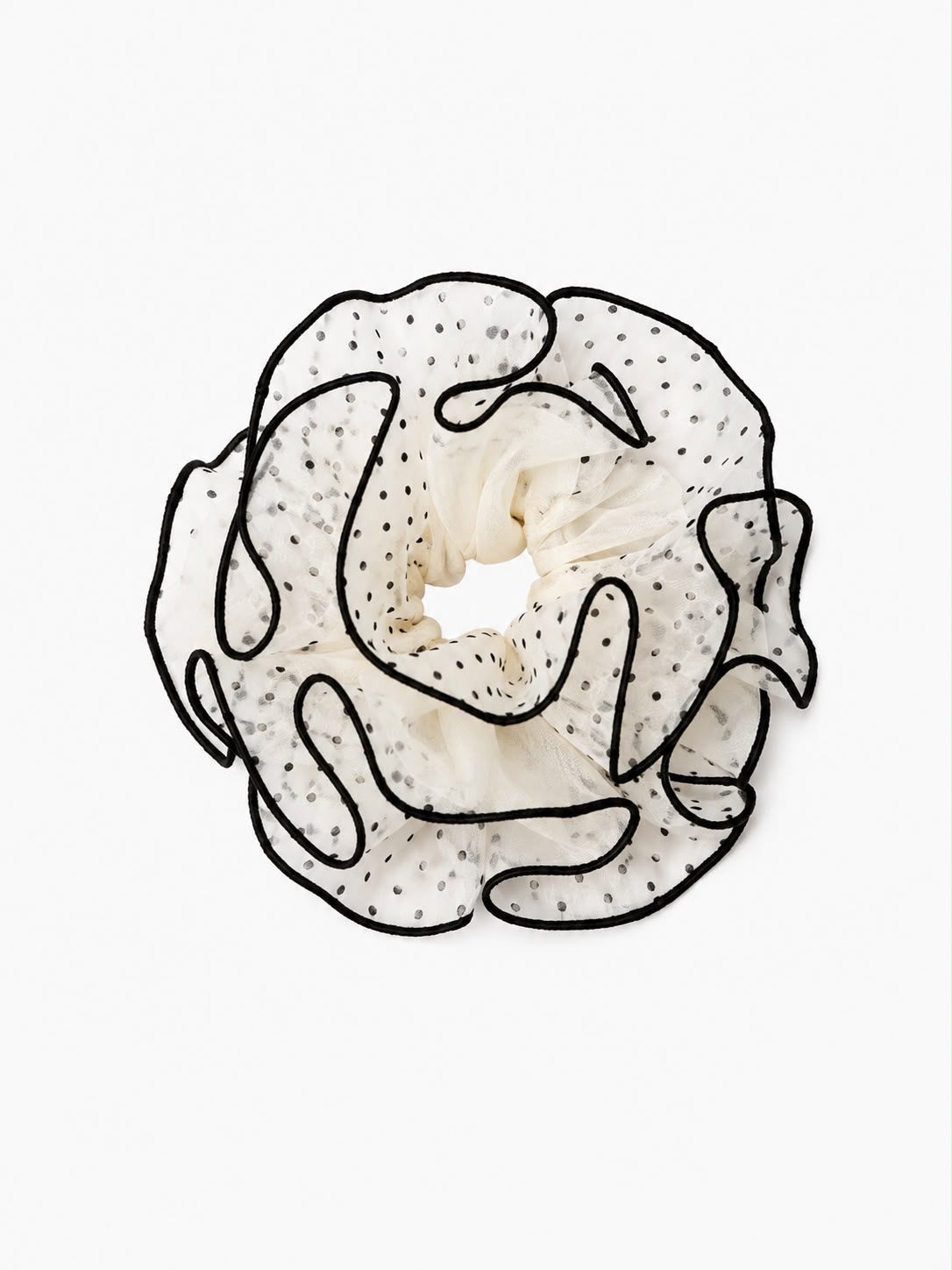 Coletero Scrunchie de Encaje Floral