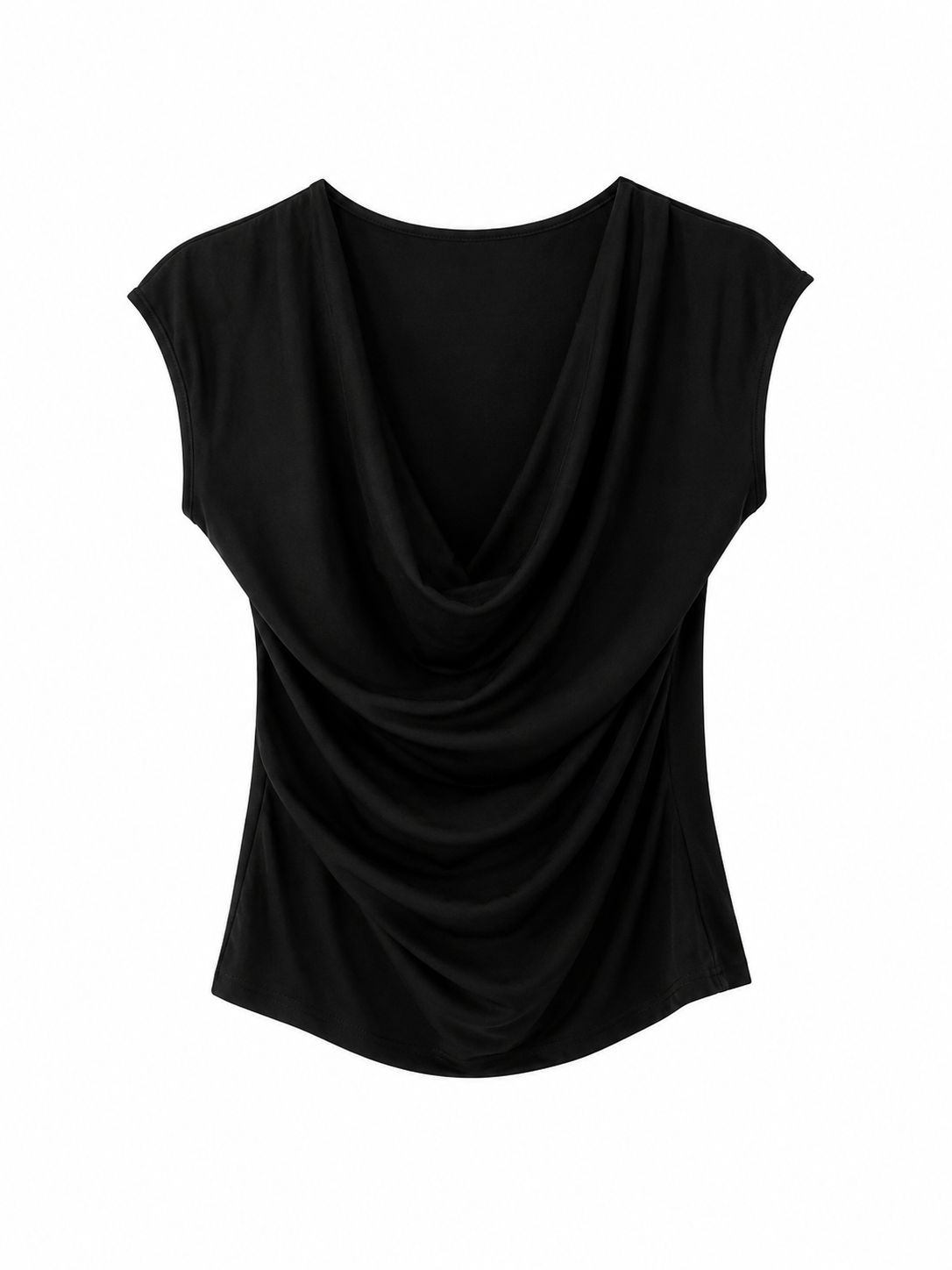 Camiseta hombro descubierto Negro
