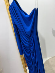 Vestido largo  azul electrico